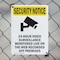 Signmission 24 Hour Video Surveillance With Symbol OSHA Security Notice Sign, Plastic, 7in W x 10in L, 2PK OS-2PACK-SN-P-710-V-11692 - alternate 6